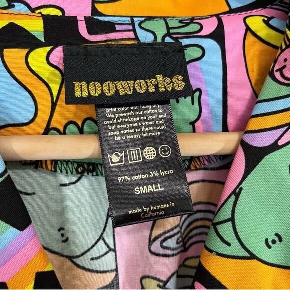 Nooworks Leah Dreyfus Print Fit and Flare Mini Dress S - Picture 8 of 9